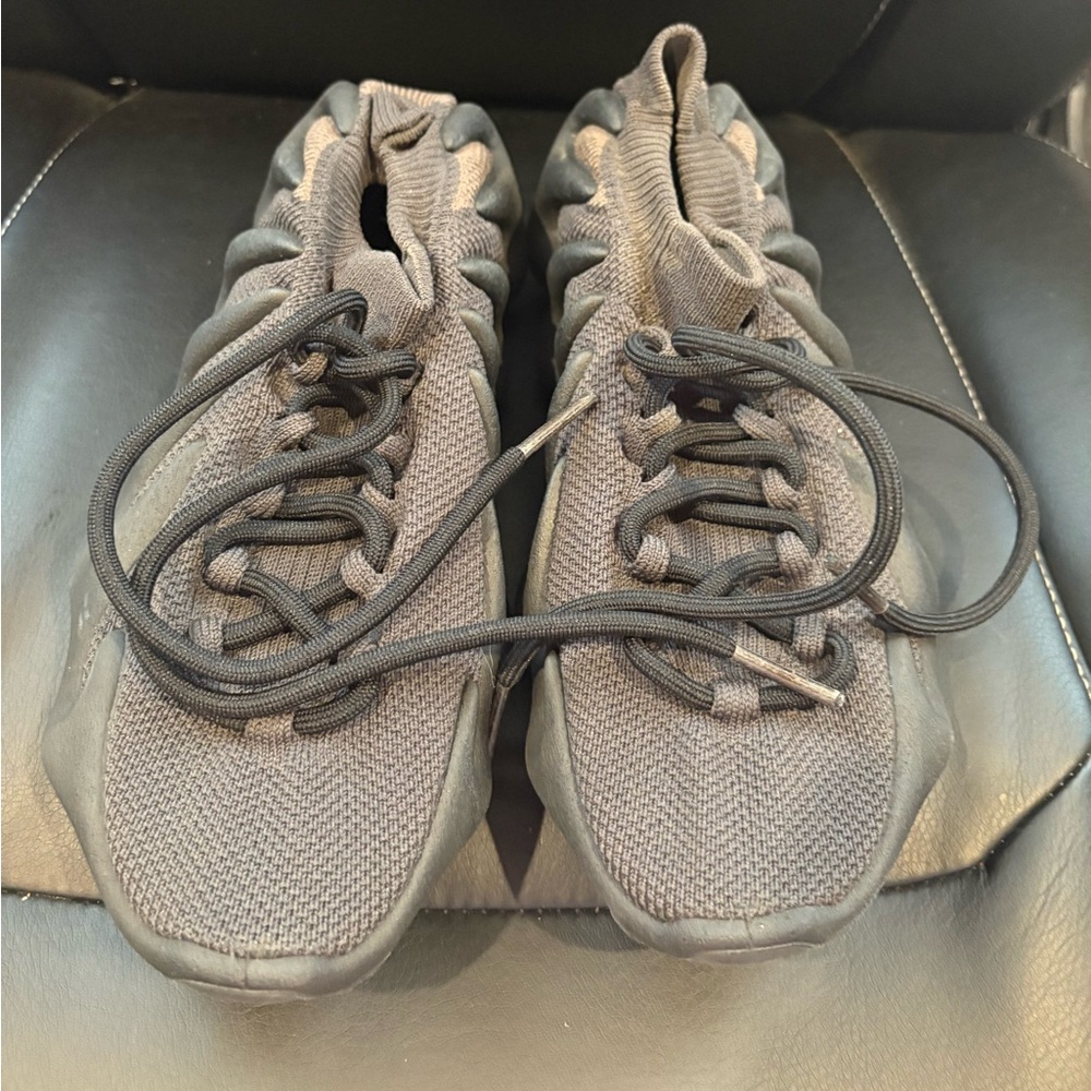 Gray Knit Sneakers